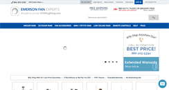 Desktop Screenshot of emersonfanexperts.com